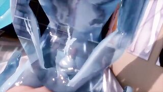 A Squishy Slime Miku Service (Hentai MMD)
