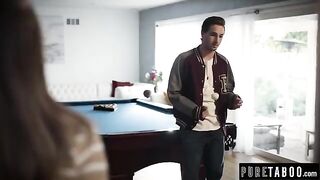 Star Quarterback Films Himself with a Virgin Reporter on Pure Taboo