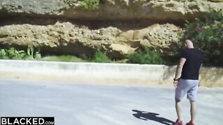 A blonde beauty Venera gets her cunt smashed by BBCs in intense DP action