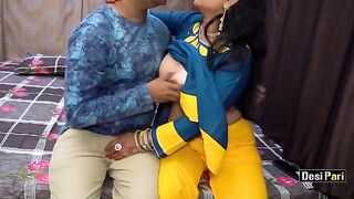 Desi Pari aunty fucked for money with clear Hindi audio