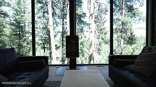 A girl who lives in the woods alone gets horny and masturbates, showcasing sensual moments