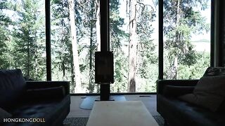 A girl who lives in the woods alone gets horny and masturbates, showcasing sensual moments