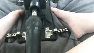 A machine grinds my clit and fucks me until I cum