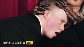 Hot MILF Sally D'Angelo gets her grief relieved by Jimmy Michaels' cock