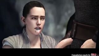Star Wars compilation with Rey and Ahsoka in intense scenes