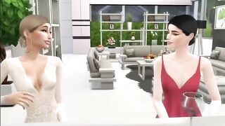 Hailey got caught cheating with Selena Gomez in a steamy Sims 4 scene