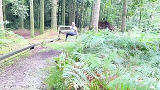 Babe-jogger gets banged hard in the woods during her training session