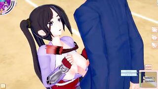 Game Koikatsu! ]Have sex with Big tits DanMachi Yamato Mikoto3DCG Erotic Anime Video