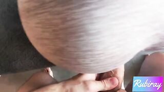 Best doggy style sex with a hot step-sister doing yoga and finishing with a creampie