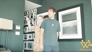 Melody Marks in a Chinese dress gets fucked hard by a big Asian cock