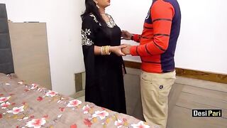 Desi Pari seduced by stepbro to fuck with dirty Hindi talk