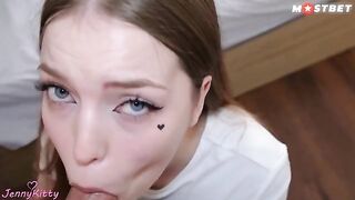 Delivery girl gets fucked by random stranger on the job