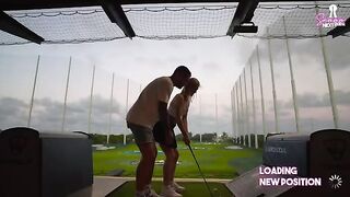 A golf date with a hot blonde turns into a passionate, rough encounter