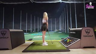 A golf date with a hot blonde turns into a passionate, rough encounter