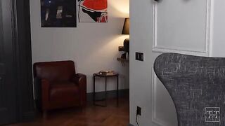 A guy can’t get his annoying neighbor to leave so his girlfriend can please him