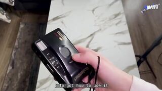 A young student is captured in a compromising situation by a photographer