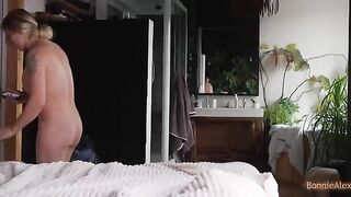 Alex caught Bonnie masturbating and helped her with a intense finish