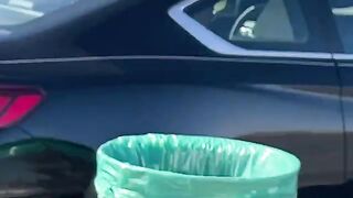 If the van is rocking, don't knock on the door - a hot amateur couple outdoor fuck