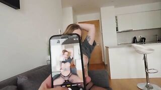 A girl is fucking her boyfriend's best friend, teaching a lesson