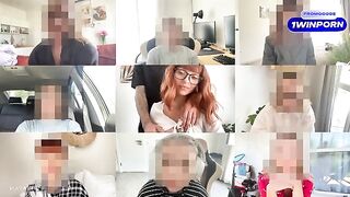 A cute girl got fucked by a guy on a zoom meeting and she loved it