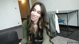 A friend surprises us with a big ass chick and even gets a DP!!!