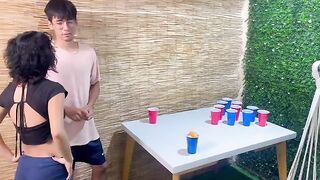 A game between stepbrothers ended up in sex and cum inside