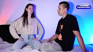 The host of the YouTube show asks adult star about her favorite pose