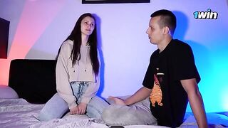 The host of the YouTube show asks adult star about her favorite pose
