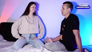 The host of the YouTube show asks adult star about her favorite pose