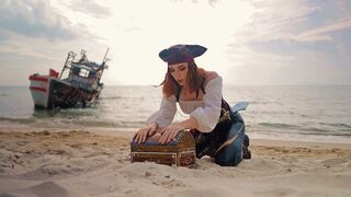 The real treasure was under the panties of Captain Sweetie Fox, the busty redhead