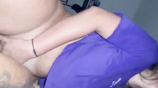 Gifted Bahian guy getting fucked by blonde babe