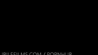 Two lesbians have a great lesbian sex at night in the bedroom