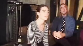 A chick with a big bush who likes to masturbate
