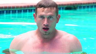 I wanted to sunbathe and a guy screwed me by the pool