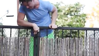The neighbor fucked our girl with big natural tits