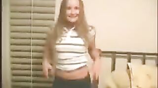 A young and sexy girl gets fucked at home