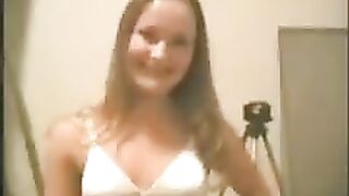 A young and sexy girl gets fucked at home