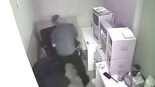 The employee was fired after being photographed with a hidden camera