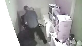 The employee was fired after being photographed with a hidden camera