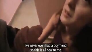 A cute girl tried anal for the first time with a guy she met