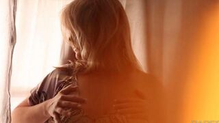 Relaxing big boobs massage with a naughty blonde, very exciting