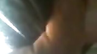 The guy tightly pressed ass of girl on the bus
