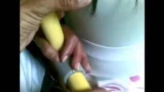 A guy crushed some bitches in a bus, showcasing raw energy