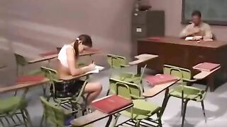 The teacher shoved cancer into a dirty bitch's mouth