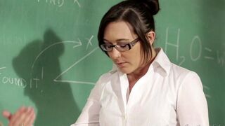 A girl is having fun with her lesbian teacher