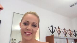 The whore received a new dress for her deep blowjob skills in this steamy 60fps scene