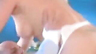 Hard sex in white stockings with a beautiful blonde nurse