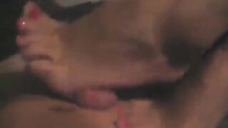 Guy filmed his cock jerking with close up camera