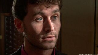 The man tied the girl and fucked her on the bed