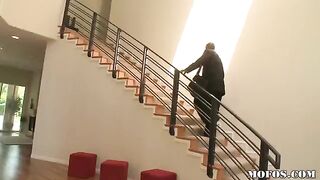 A wife has fun with a black man without her husband